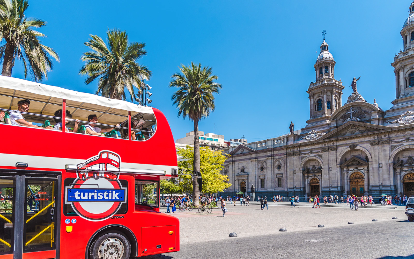 Santiago Hop-On Hop-Off Bus Tour: 2 Routes + Cerro San Cristóbal Cable Car & Santa Carolina Wine Tour Image 2