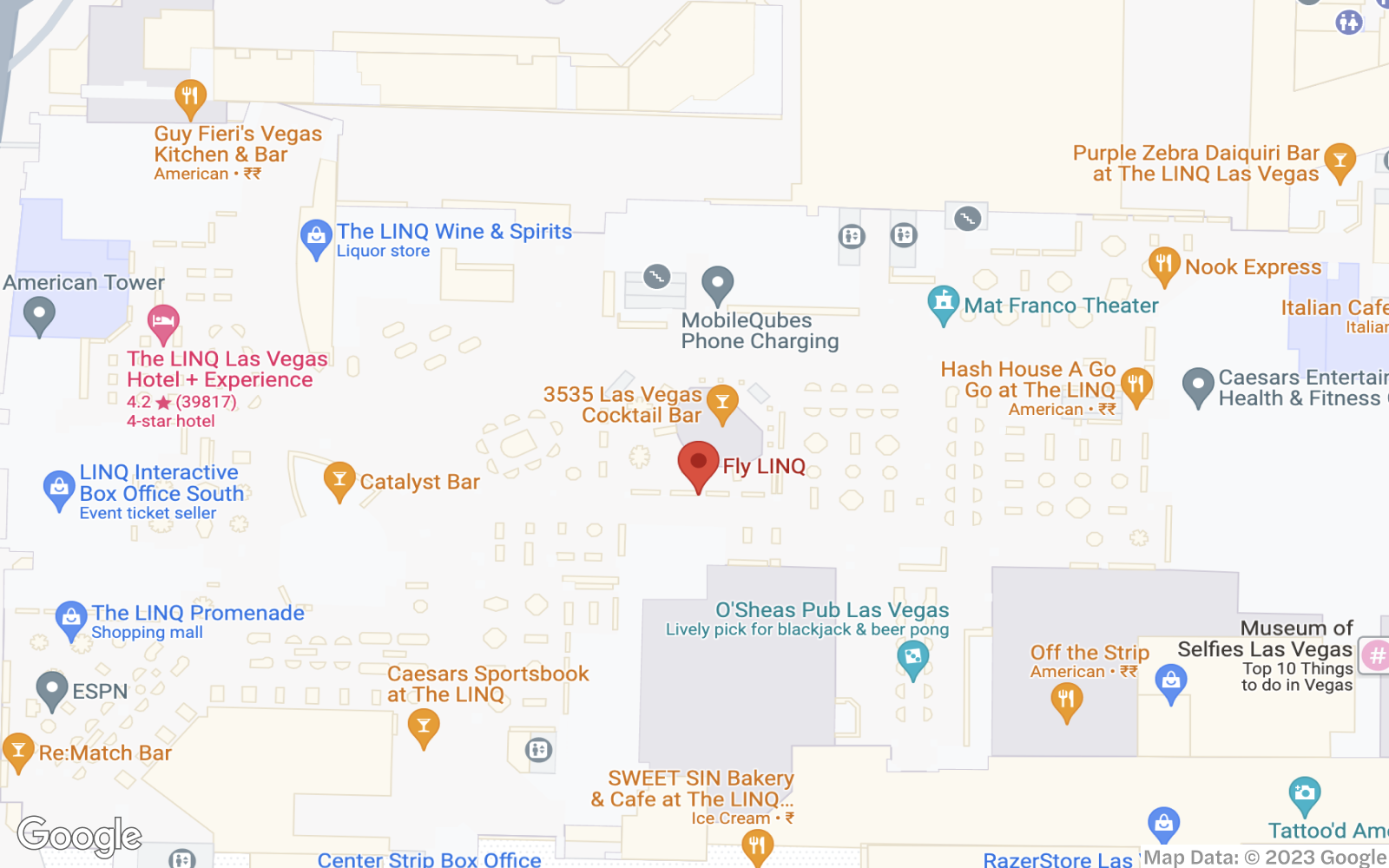 Fly LINQ Zipline Las Vegas tickets