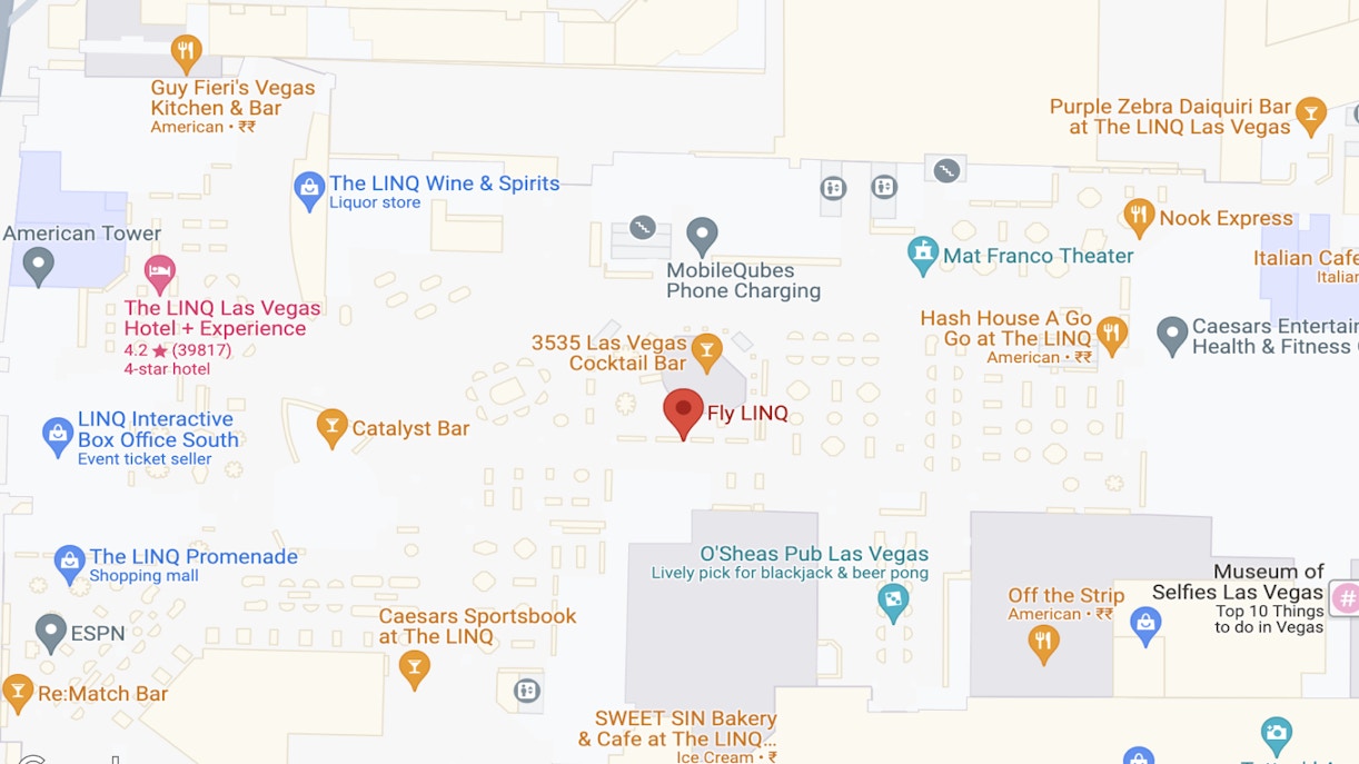 Fly LINQ Zipline Las Vegas tickets