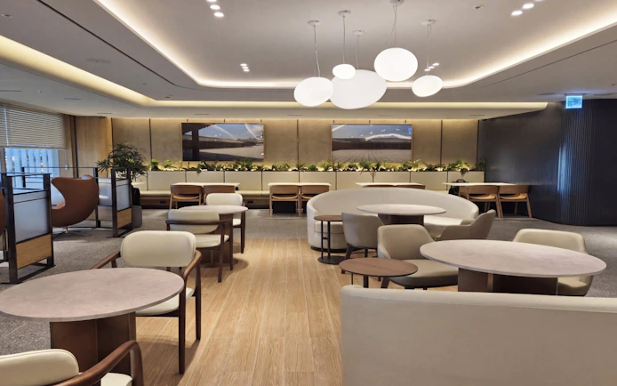 Skyhub Lounge seating area, East Wing, Terminal 1, Incheon International Airport.