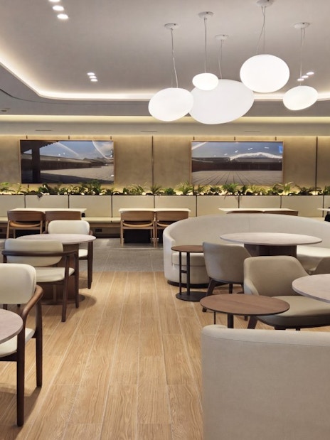 Skyhub Lounge seating area, East Wing, Terminal 1, Incheon International Airport.