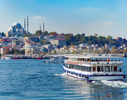 Blue Mosque and Bosphorus Cruise in Istanbul, Turkey.