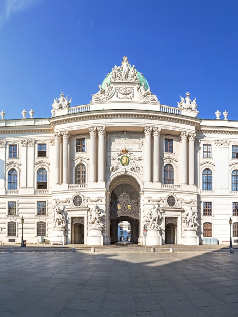 Hofburg Palace exterior in Vienna, home to the Spanish Riding School.