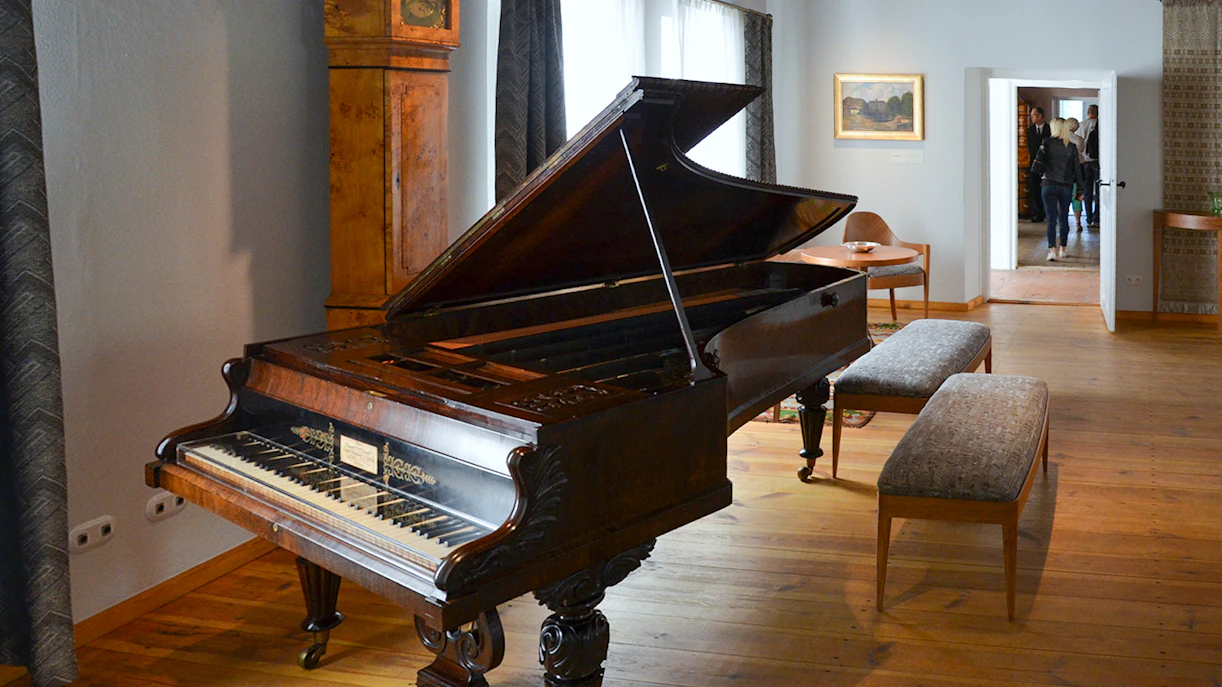 Grand piano in Fryderyk Chopin's birthplace, Poland.