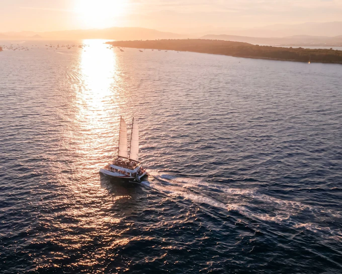 From Marina Bay of Angels: Sunset & Illuminations Catamaran Cruise (Product 47163)