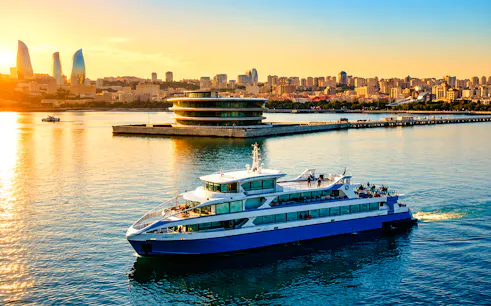baku: caspian sea sightseeing cruise with hotel transfers-1