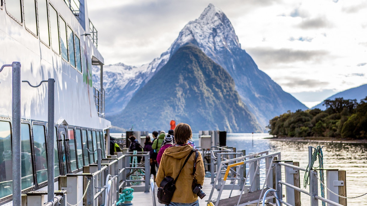Milford Sound cruise with scenic views, Te Anau return transfers.
