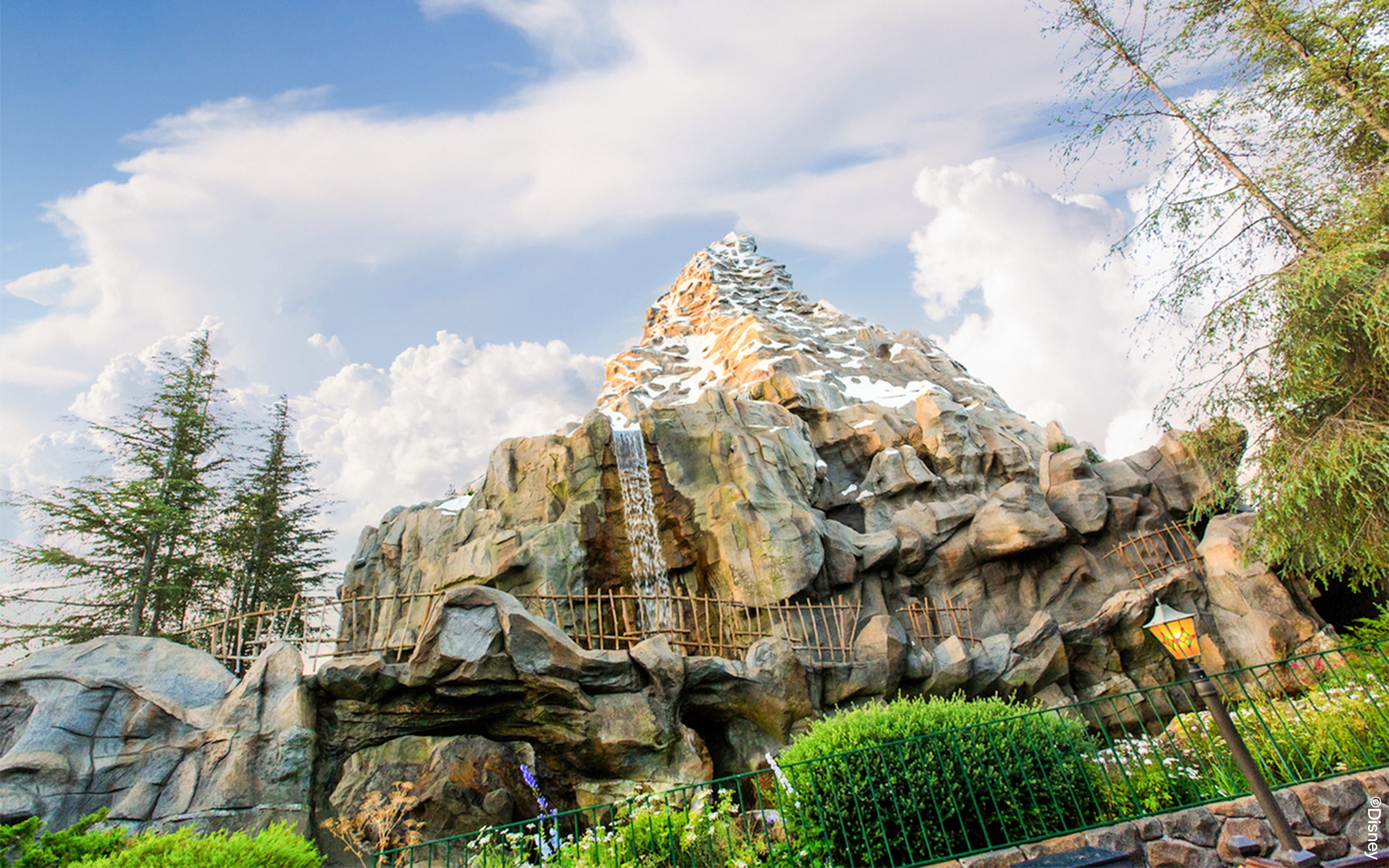 Matterhorn Bobsleds ride in Frontierland, Disneyland Park, California.