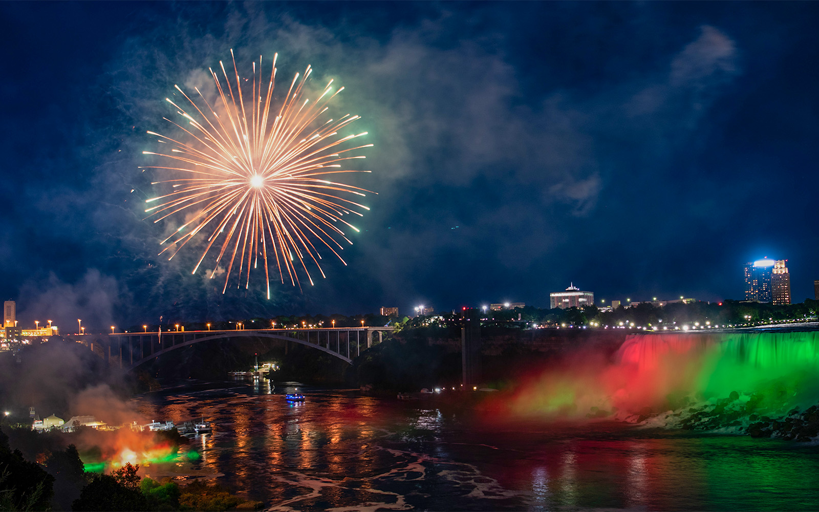 Fireworks over the Falls