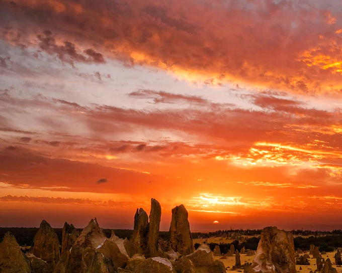 Pinnacles Sunset, Stargazing, & Wildlife Spotting Tour with Tavern Dinner & Round-Trip Transfers