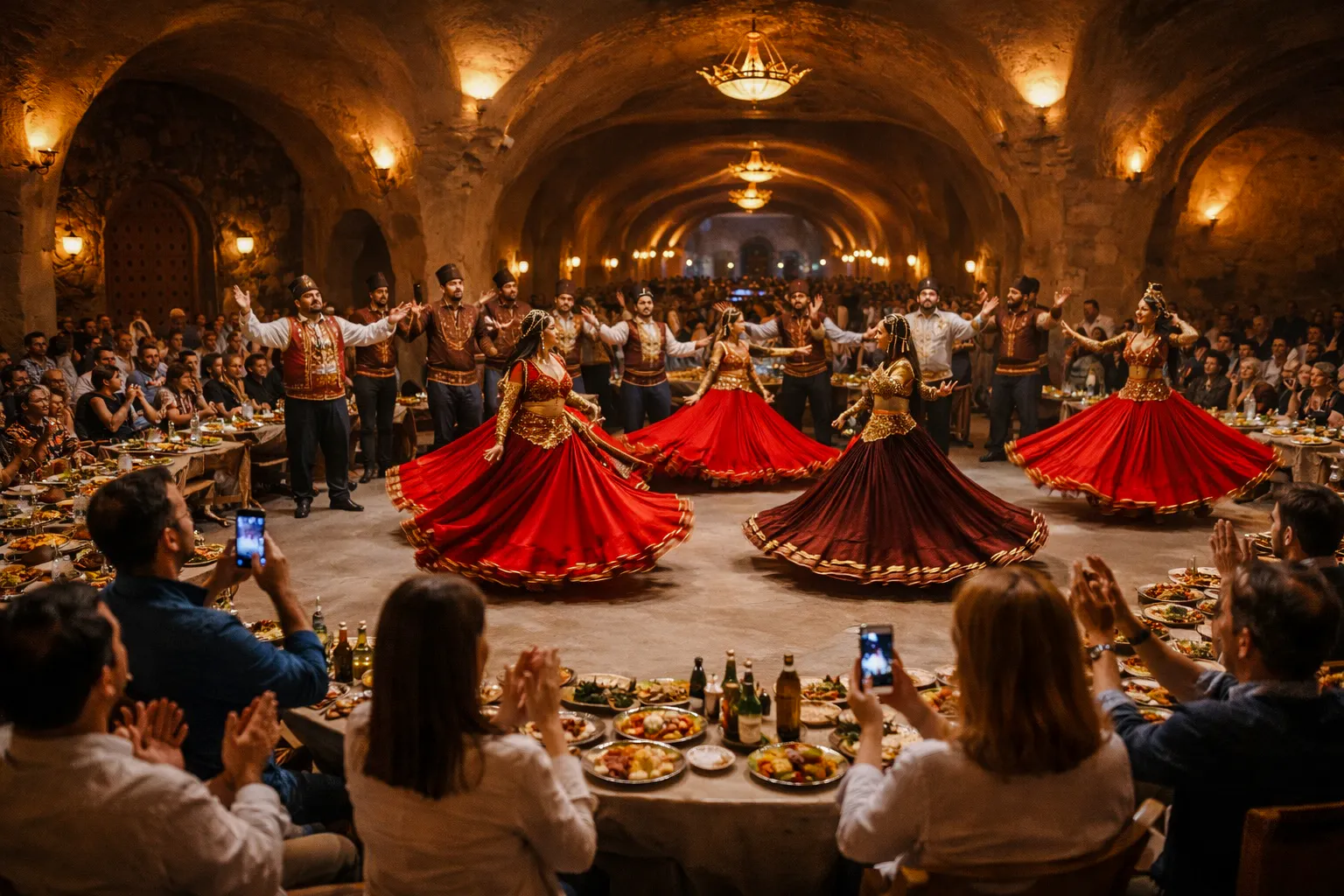 show noturno turco na capadócia com jantar e bebidas à vontade, incluindo traslados do hotel-1