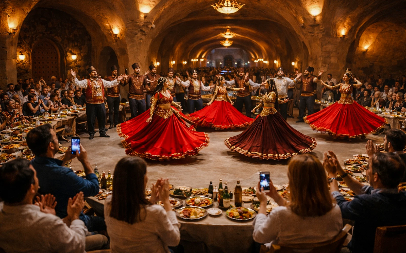 Cappadocia Turkish Night Show with Dinner and Unlimited Drinks Including Hotel Transfers