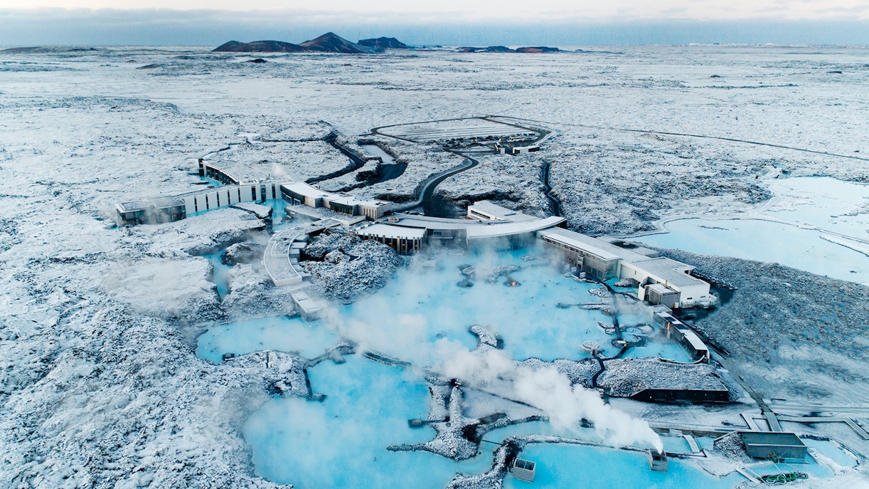 Aerial view of the Blue Lagoon