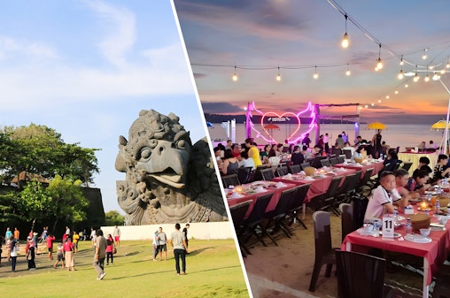 Combo (Save 16%): Garuda Wisnu Kencana Culture Park Tickets + Jimbaran Bali Seafood Dinner at New Dewata Cafe