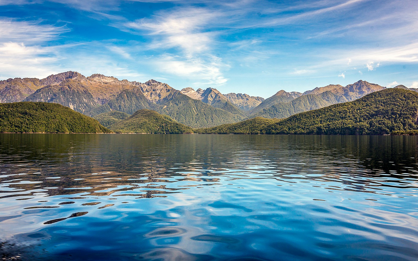 On the Water of Lake Manapouri