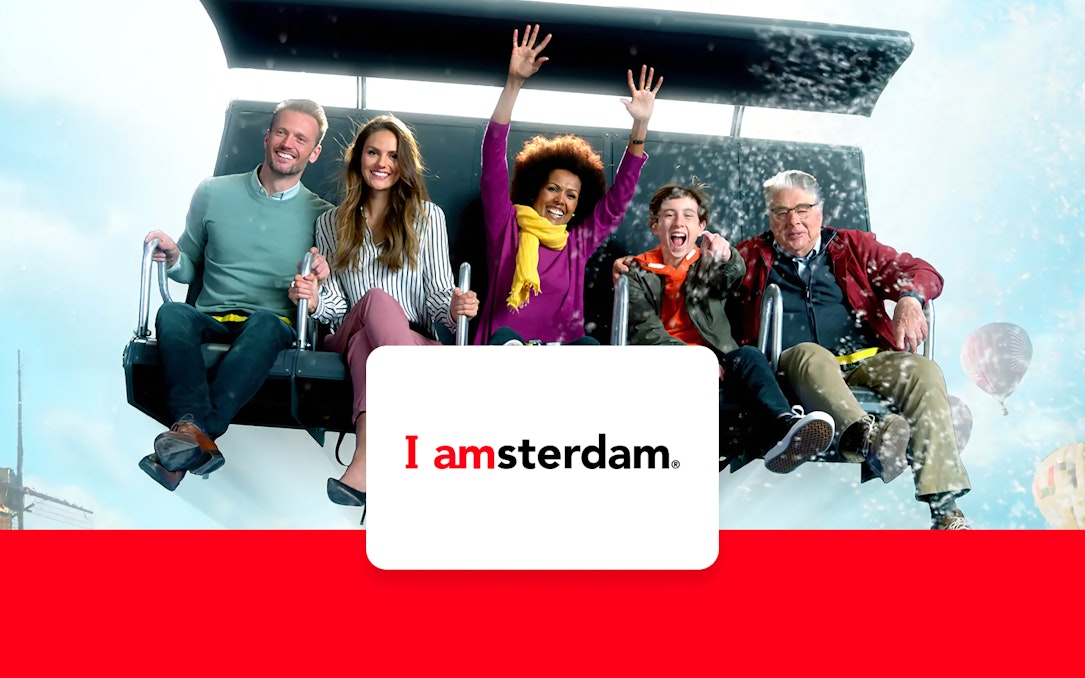 Visitors enjoying the This is Holland 5D Flight experience in Amsterdam.