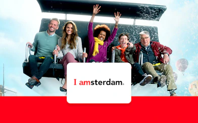 Visitors enjoying the This is Holland 5D Flight experience in Amsterdam.