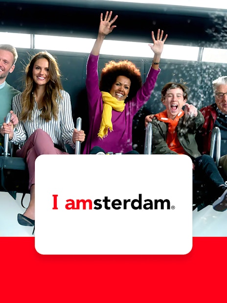 Visitors enjoying the This is Holland 5D Flight experience in Amsterdam.