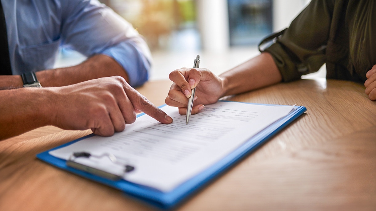 Signing Legal papers