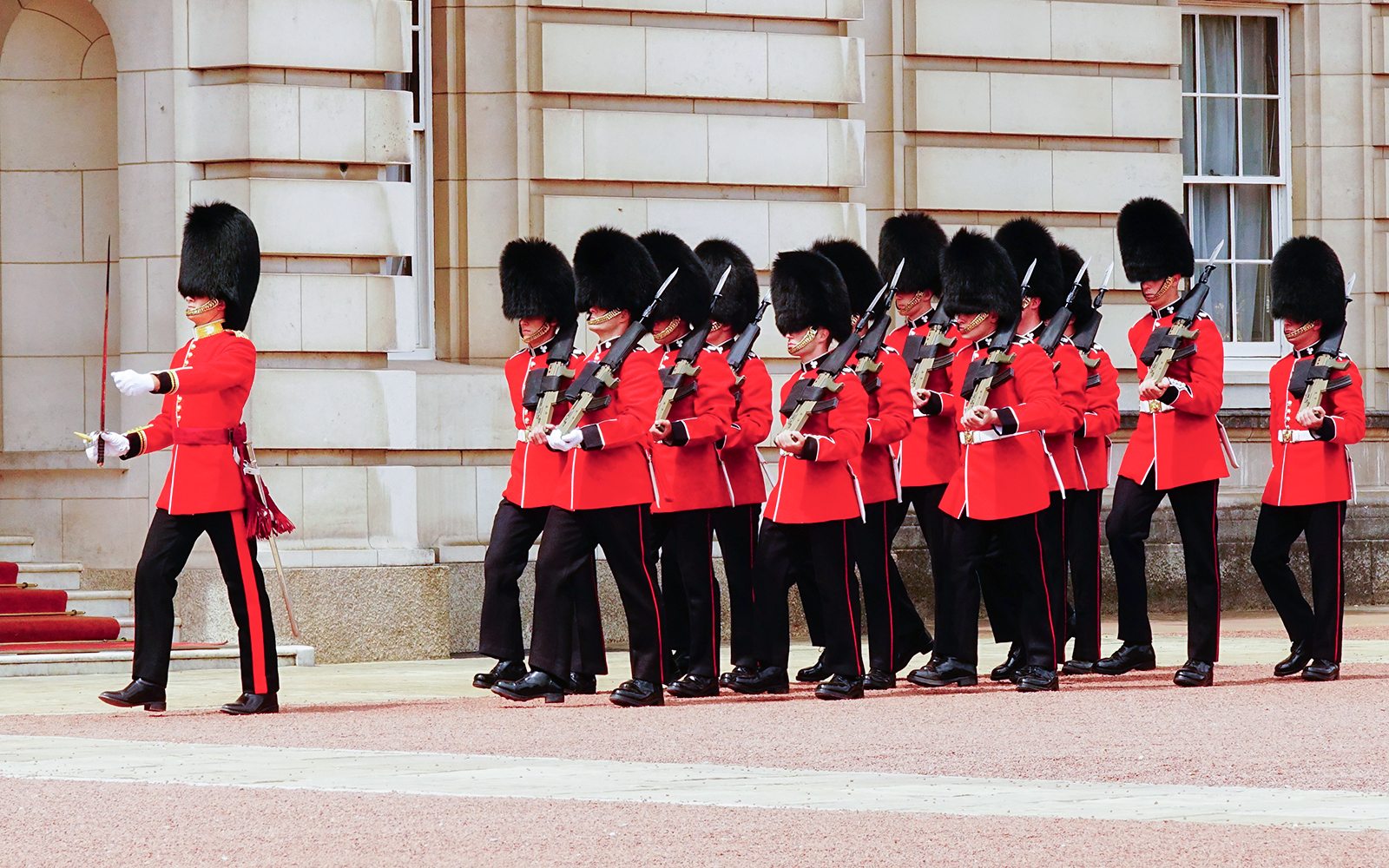 Changing of the Guard in Buckingham Palace, London, UK