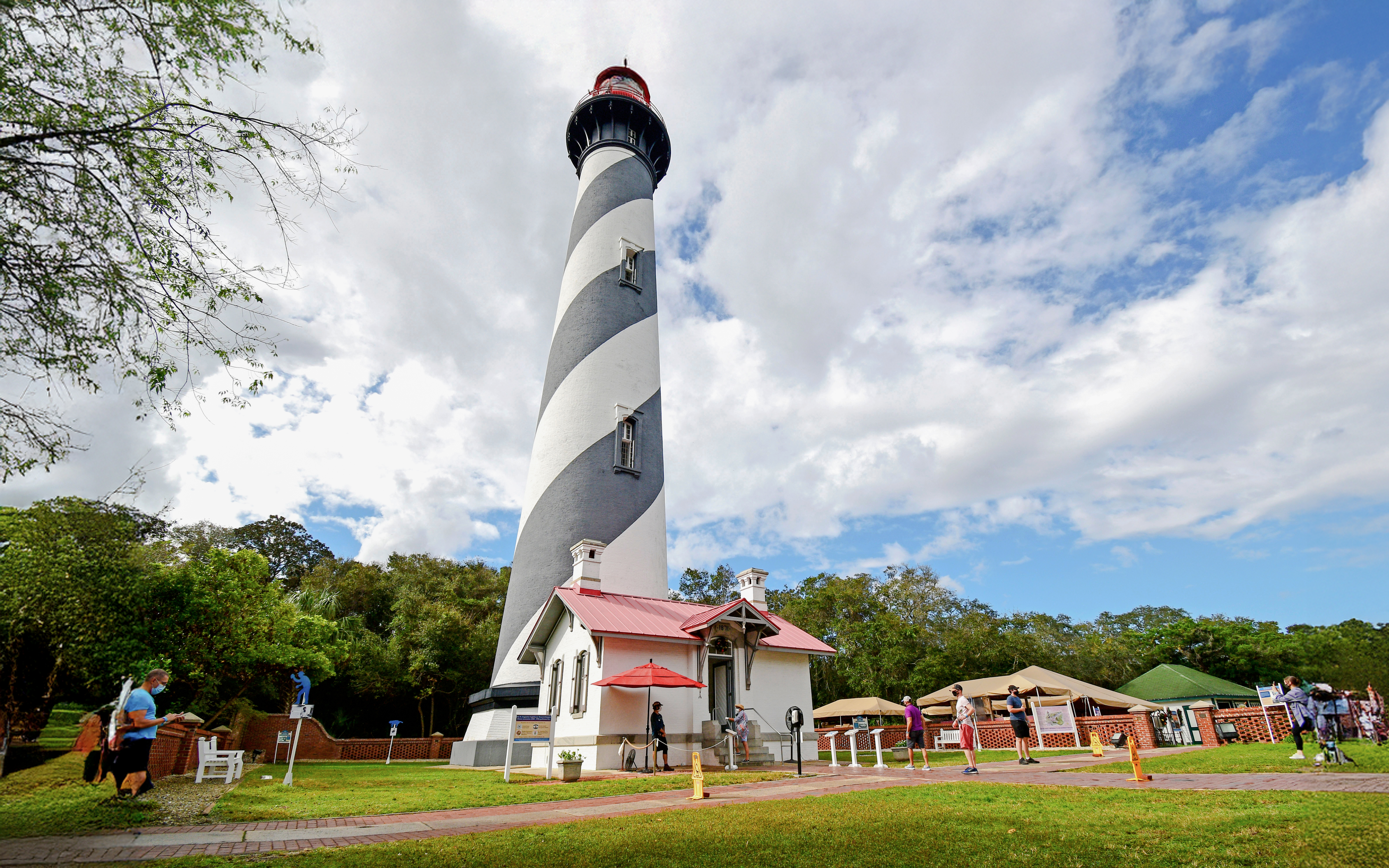 St Augustine lighthouse near Anastasia Island State Park, Florida