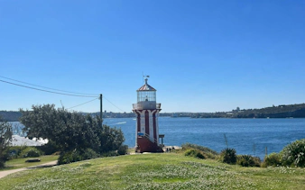 Lighthouse at Watsons Bay overlooking Sydney Harbour, part of the Dunbar Shipwreck exploration game.