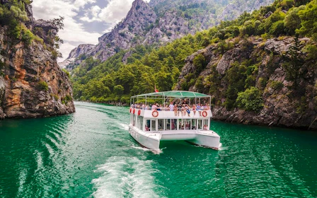 From Alanya: Green Canyon Boat Tour with Lunch & Hotel Transfers