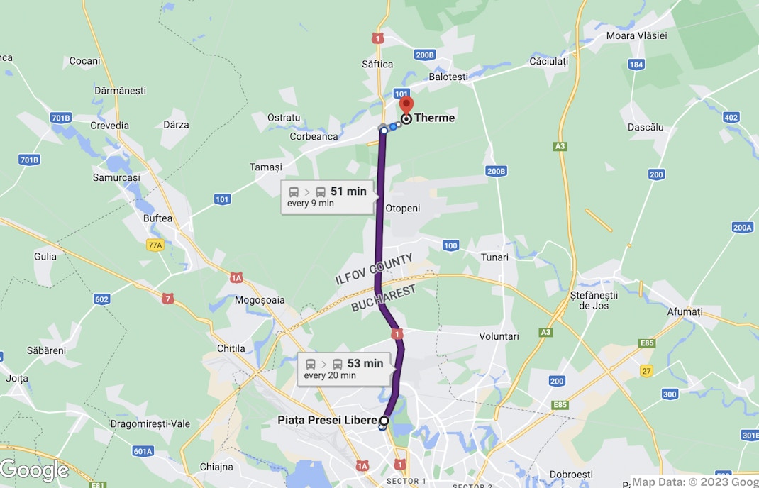 How to get to Therme Bucharest