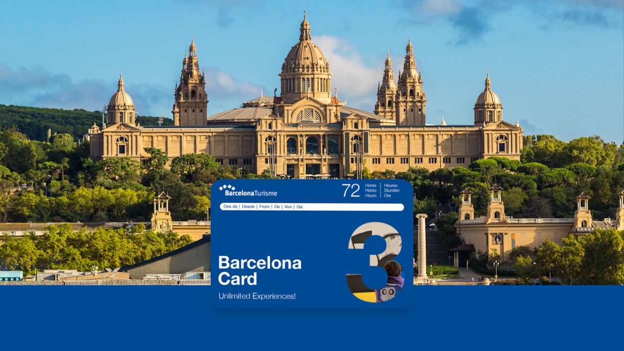 Barcelona Card with view of National Art Museum of Catalonia.