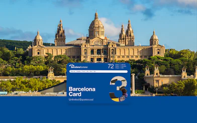 Barcelona Card with view of National Art Museum of Catalonia.