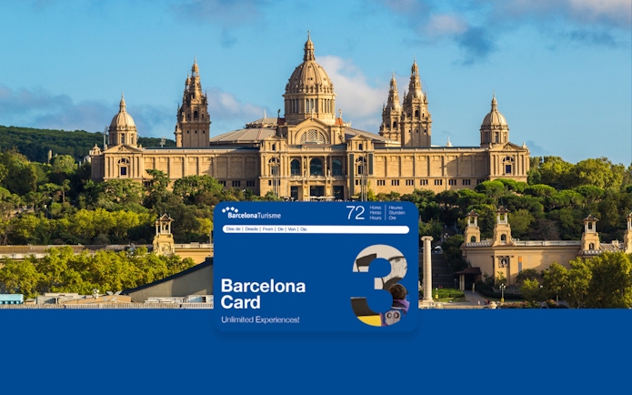 Barcelona Card with view of National Art Museum of Catalonia.