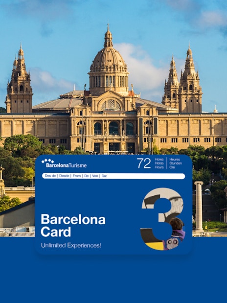 Barcelona Card with view of National Art Museum of Catalonia.