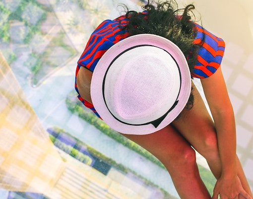 The glass floor at The Dubai Frame