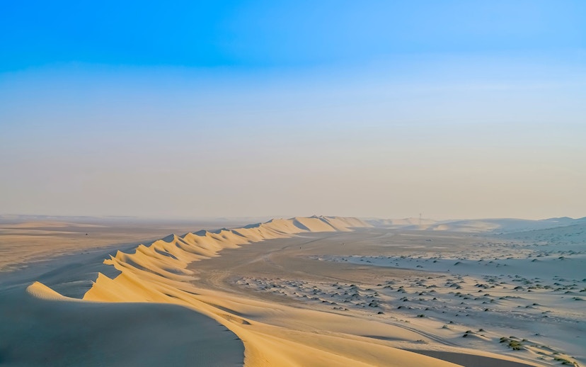 Sand dunes at Khor Al Adaid, the Inland Sea, Doha.
