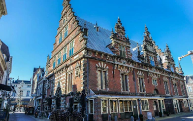 Historic building on a Haarlem walking tour, showcasing Dutch architecture.