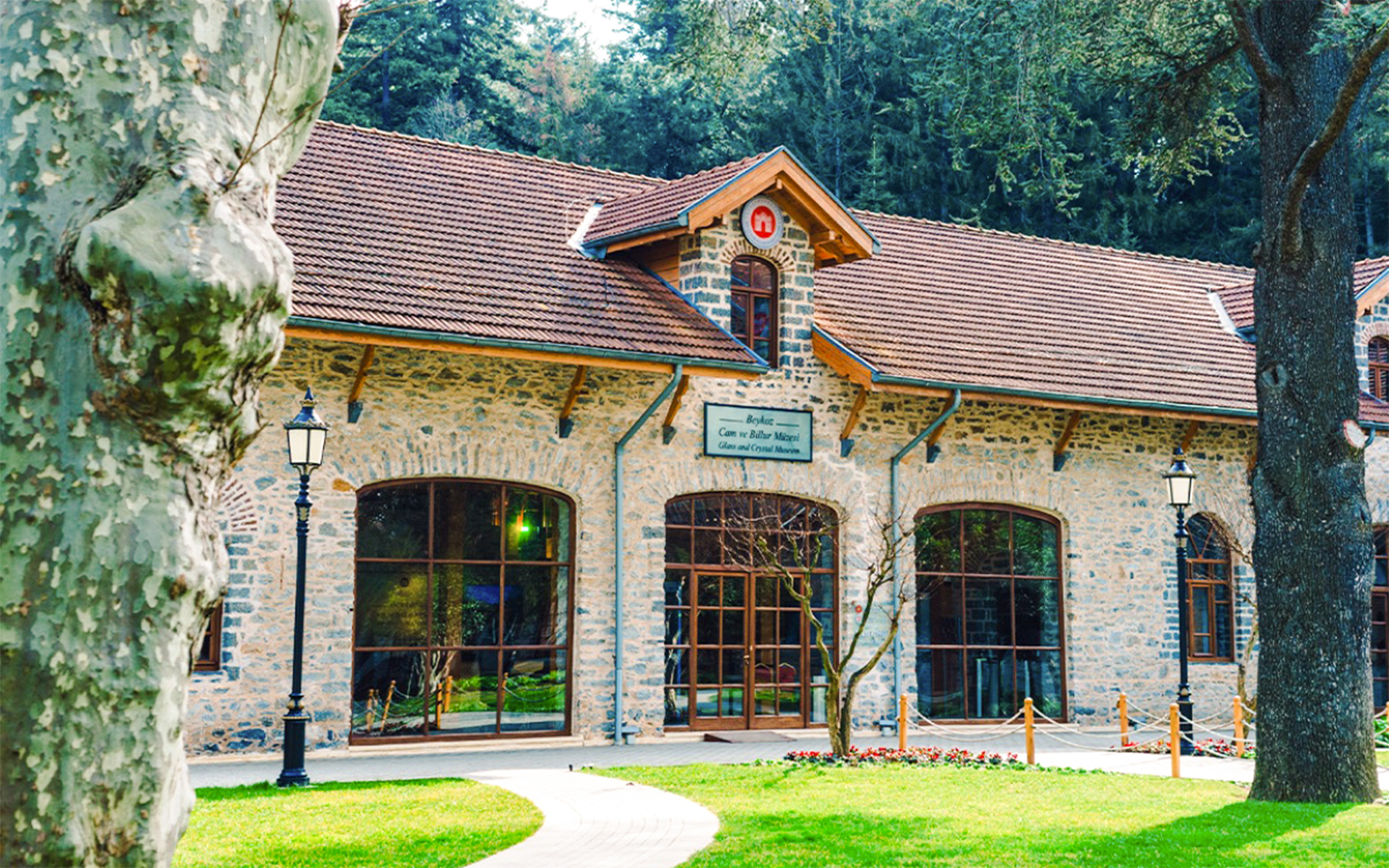 Glass and Crystal Museum entrance in Billur village, Istanbul.