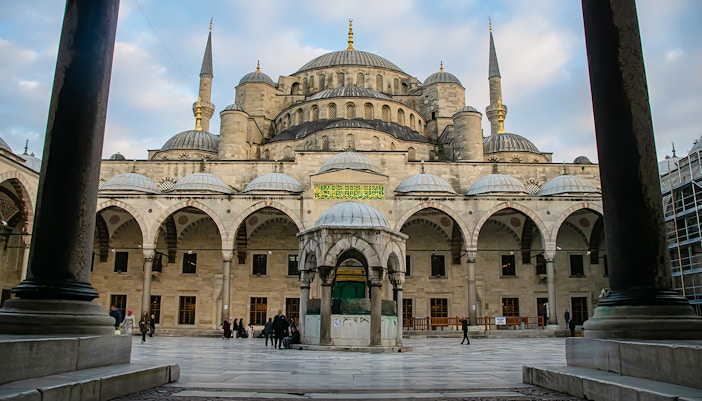 Courtyard at the Blue Mosque