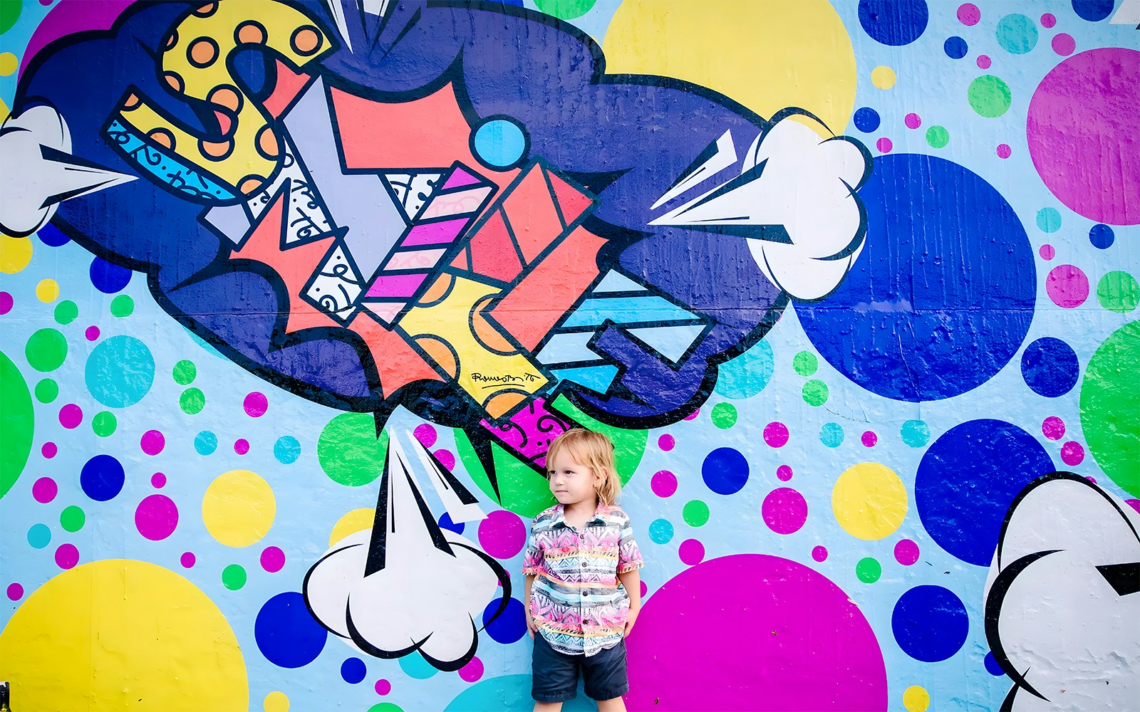 Wynwood Walls mural featuring vibrant street art in Miami's Wynwood Art District.