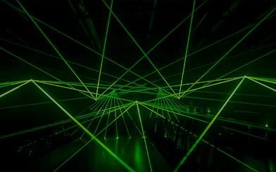 Laser light show at Science Centre Singapore.