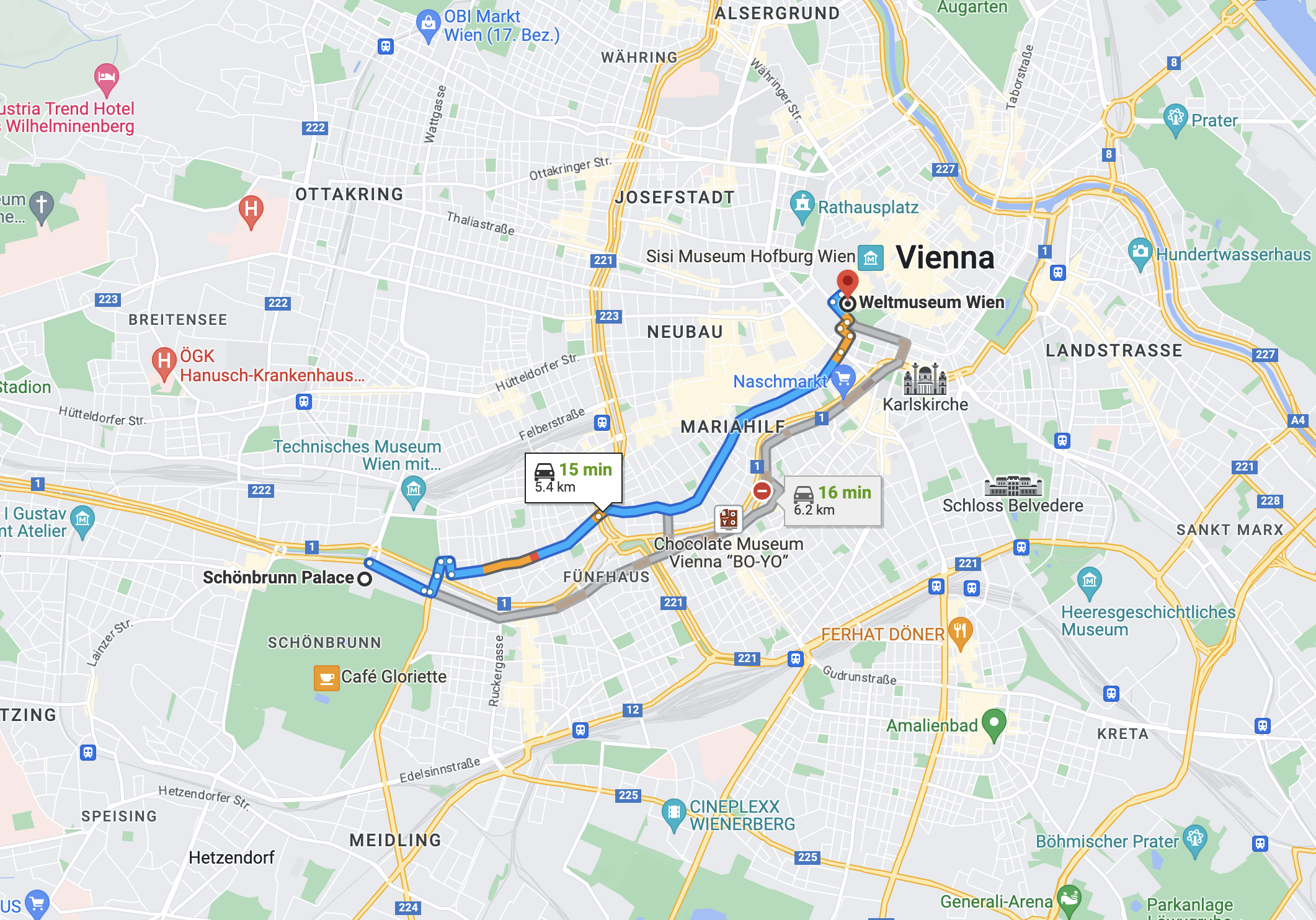 Weltmuseum Wien location