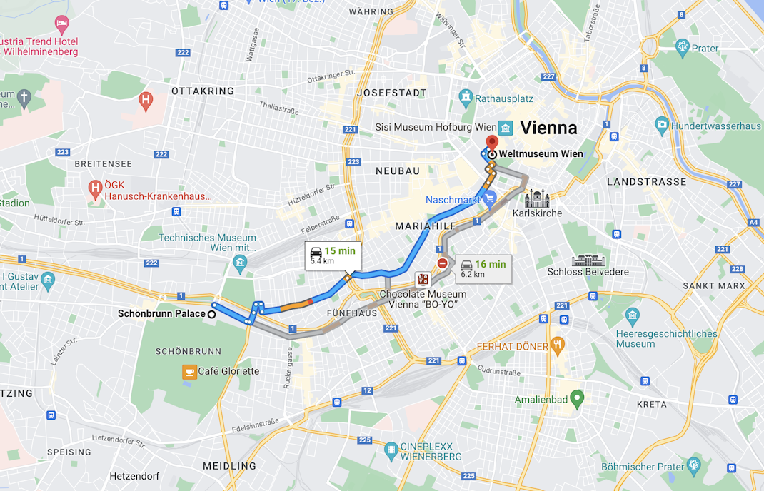 Weltmuseum Wien location