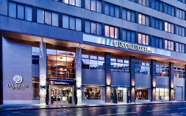 DoubleTree by Hilton hotel exterior in London, part of Warner Bros Studio Tour package.