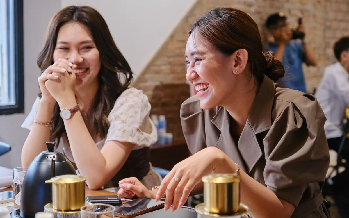Participants enjoying a Vietnamese coffee workshop in Hồ Chí Minh City.