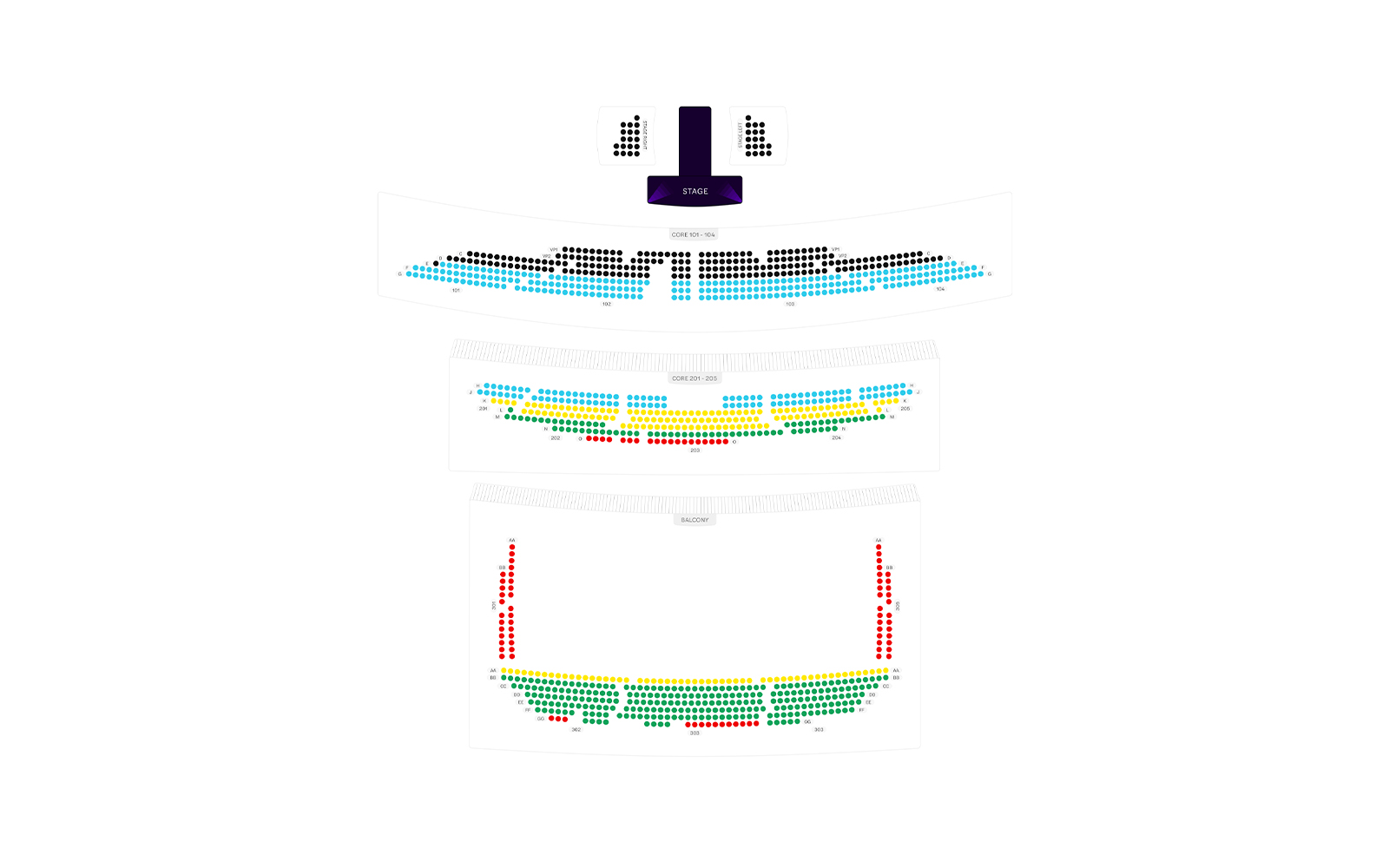Mad Apple Theater seating chart image