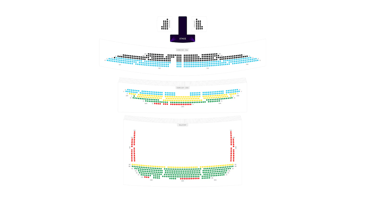 Mad Apple Theater seating chart image