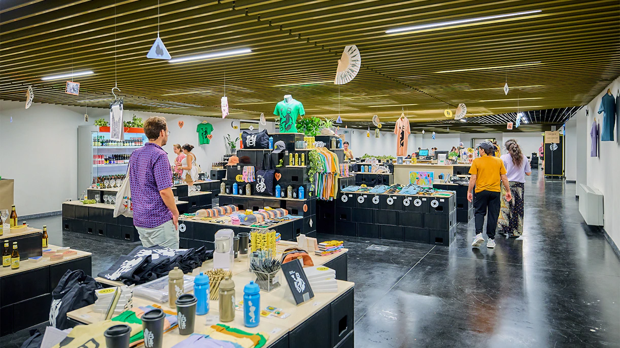 visitors exploring belgian beer world