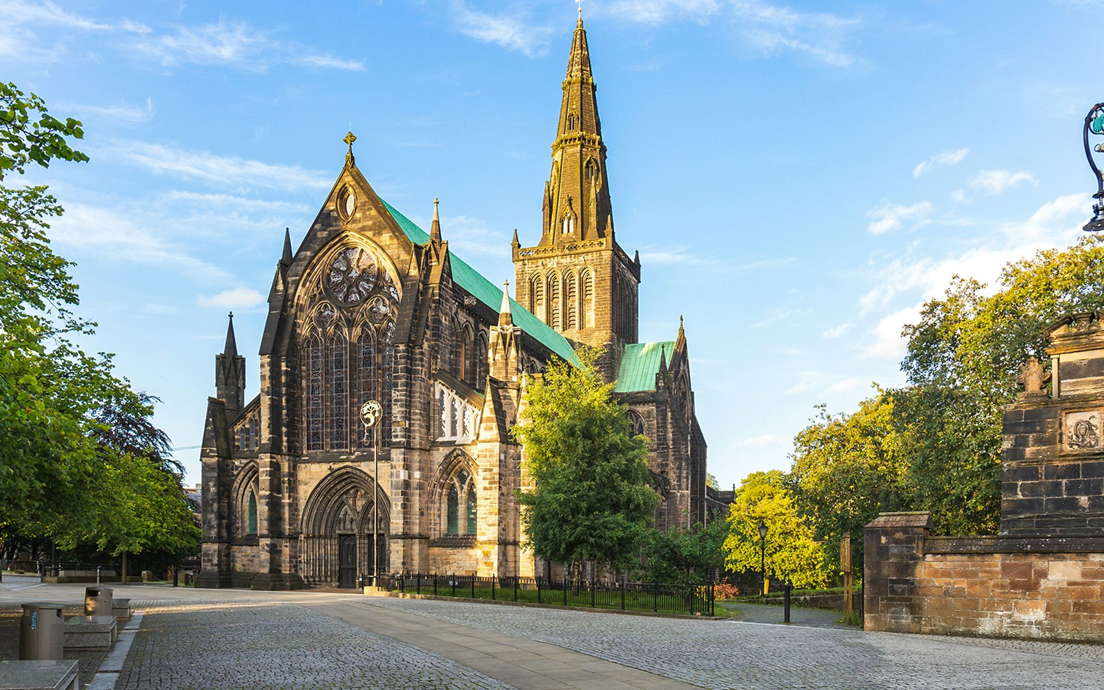 Glasgow Cathedral exterior with Gothic architecture, Scotland