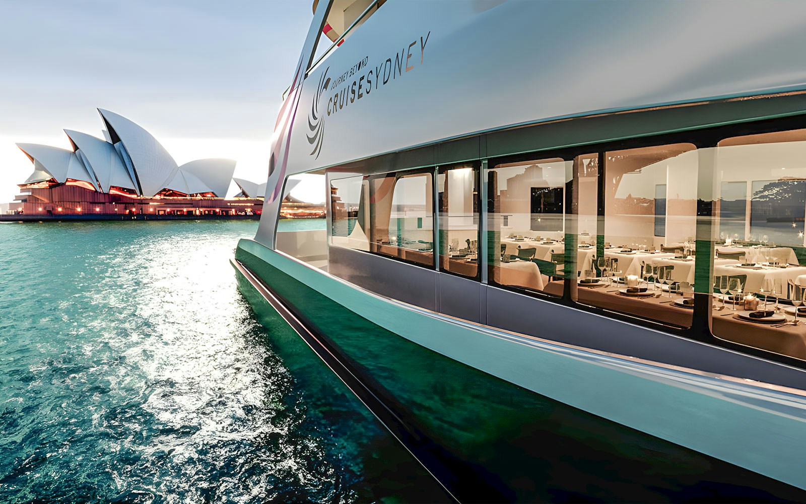 Cruise ship near Sydney Opera House, Sydney Harbour