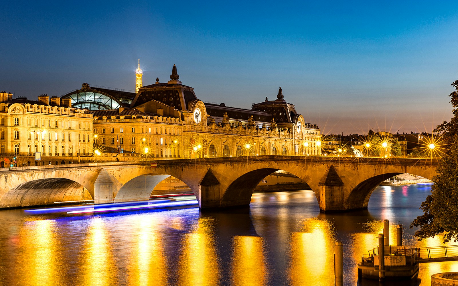 Musée d'Orsay Paris Illuminated at night