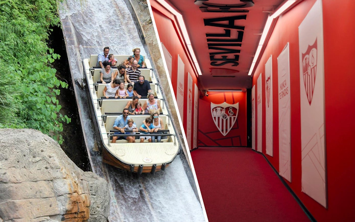 Players' tunnel at Ramón Sánchez-Pizjuán Stadium, Sevilla FC home ground.